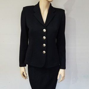 ST JOHN BASICS Size 4 Skirt Blazer Suit